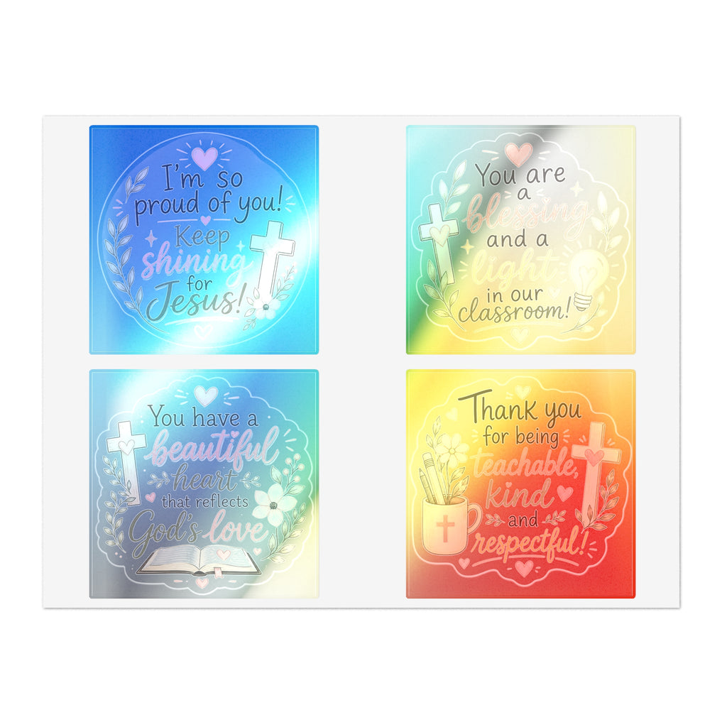 Christian Encouragement Sticker Sheets — Teacher Appreciation Pack