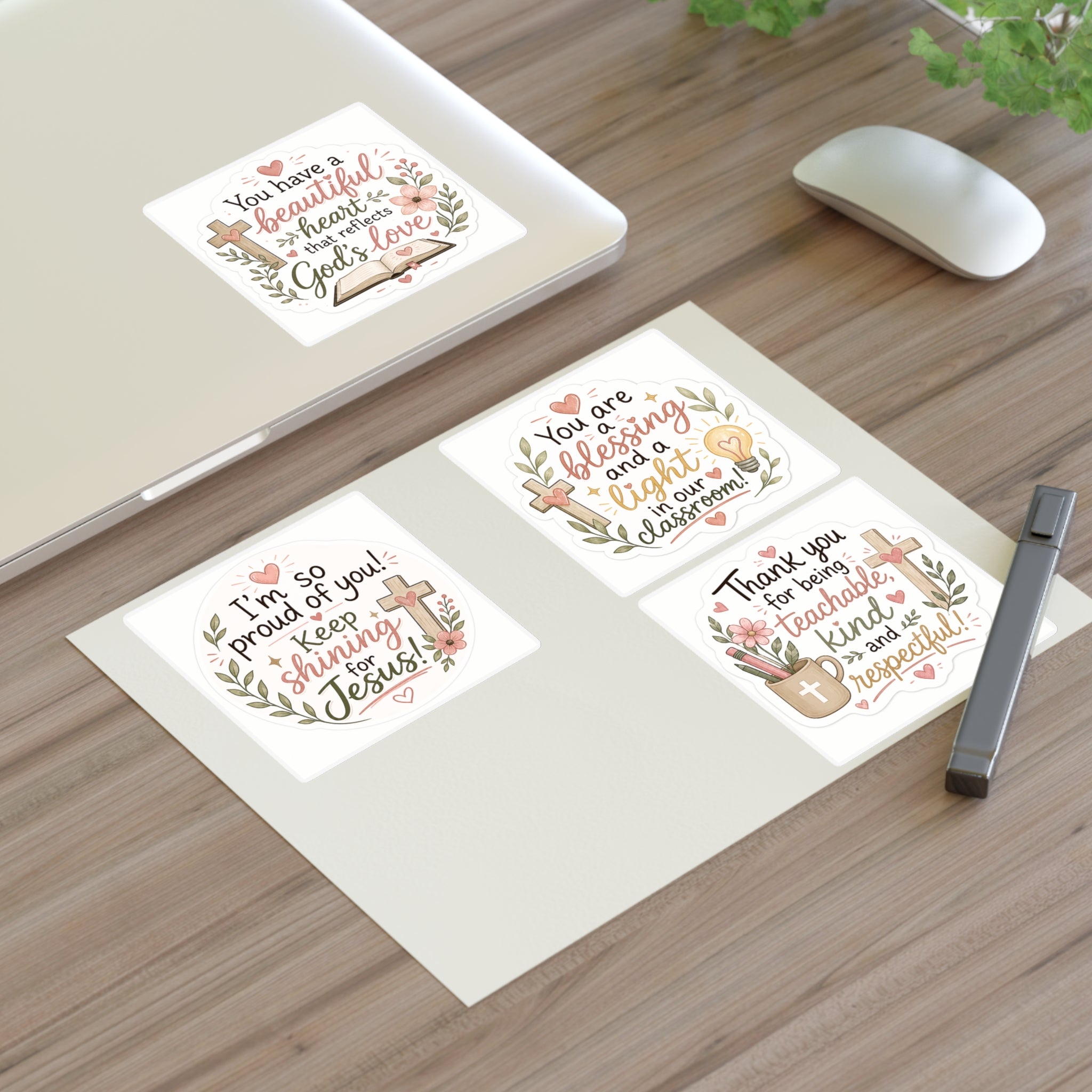 Christian Encouragement Sticker Sheets — Teacher Appreciation Pack