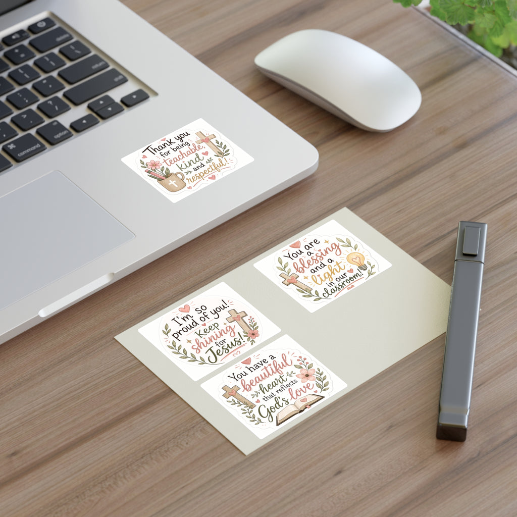 Christian Encouragement Sticker Sheets — Teacher Appreciation Pack