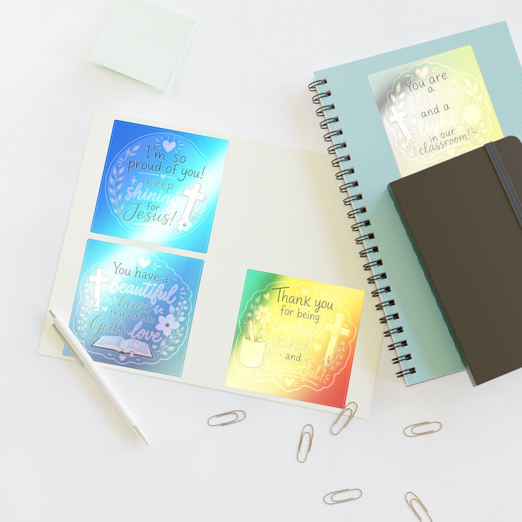 Christian Encouragement Sticker Sheets — Teacher Appreciation Pack