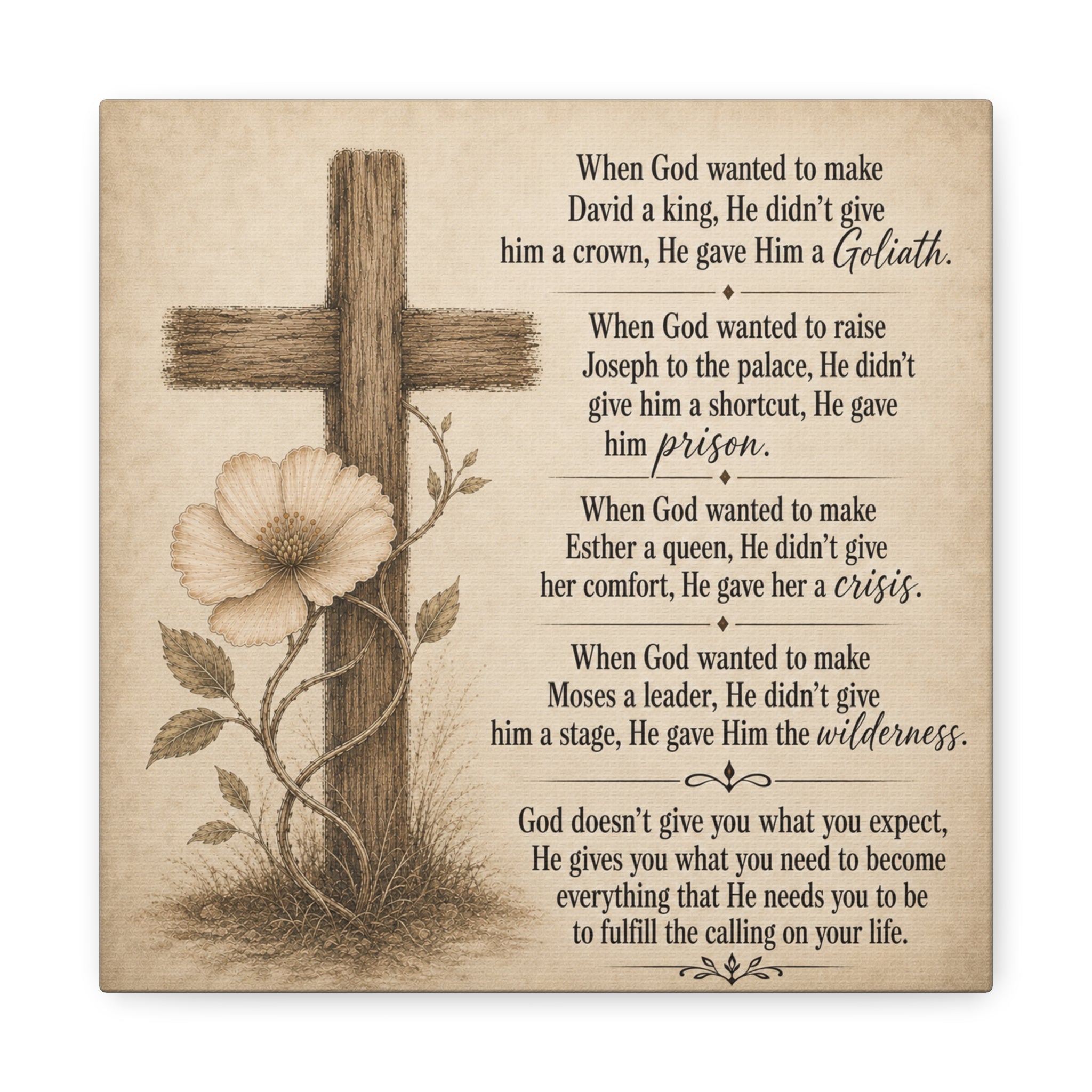 Fulfill the Calling of Your Life encouragement canvas Matte Canvas Stretched