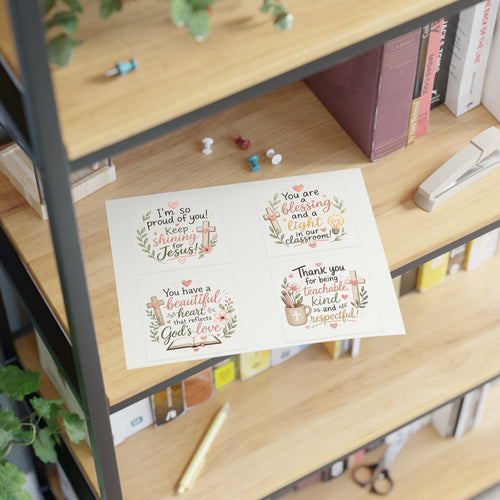 Christian Encouragement Sticker Sheets — Teacher Appreciation Pack