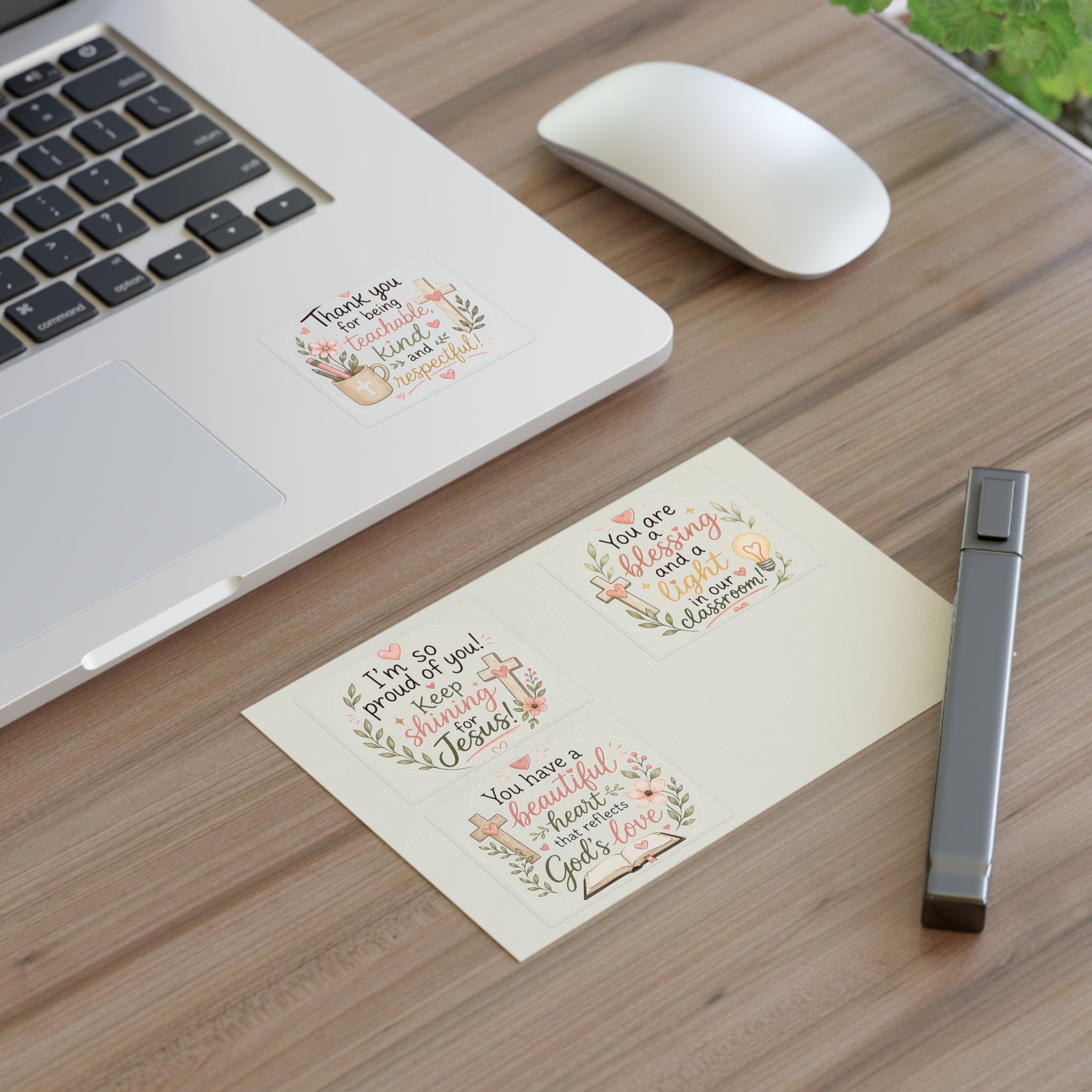 Christian Encouragement Sticker Sheets — Teacher Appreciation Pack