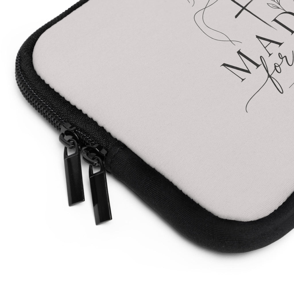 Proverbs 31:25 Scripture Laptop Sleeve | Faith Verse Tablet Sleeve