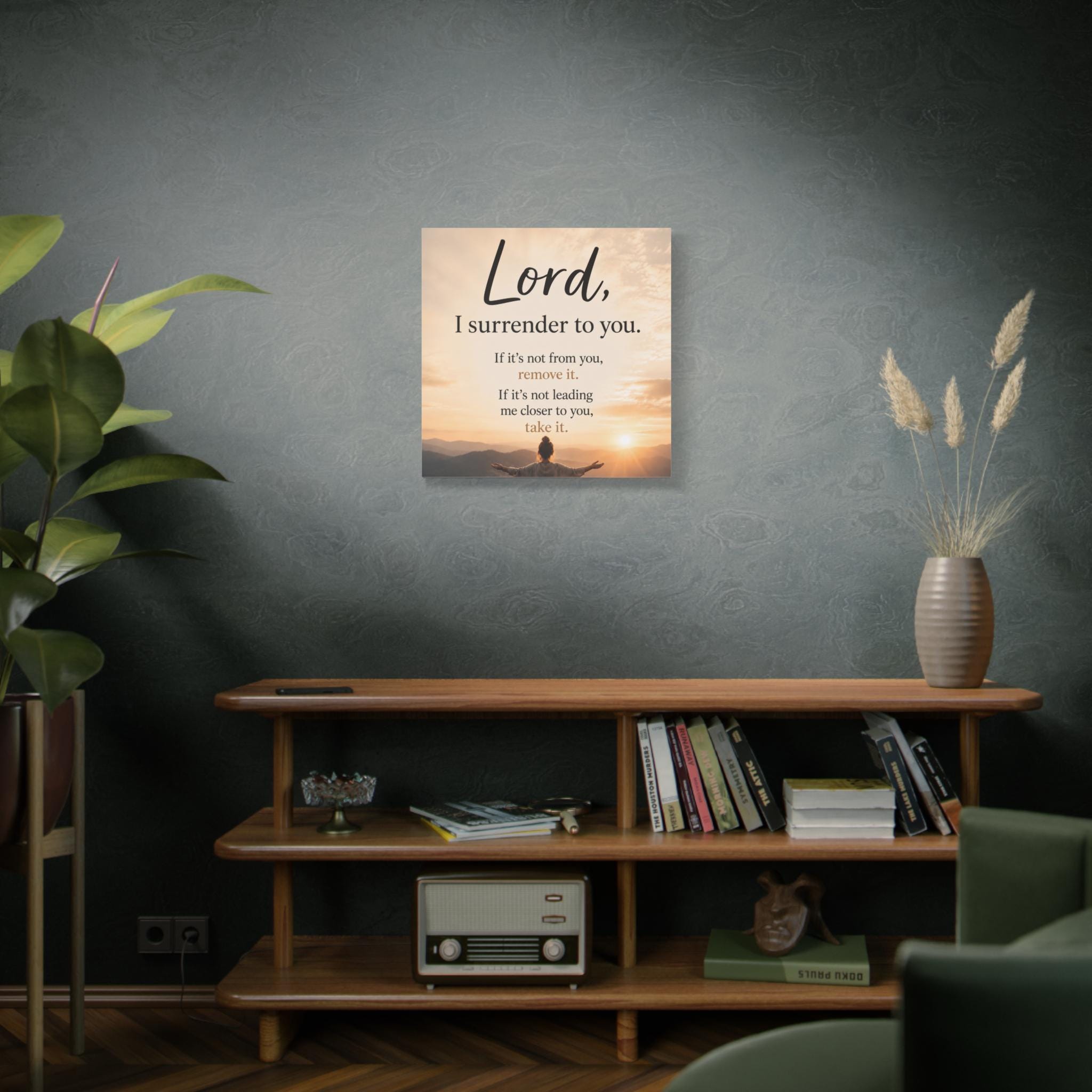 Lord I Surrender to You Prayer Canvas Matte Stretched