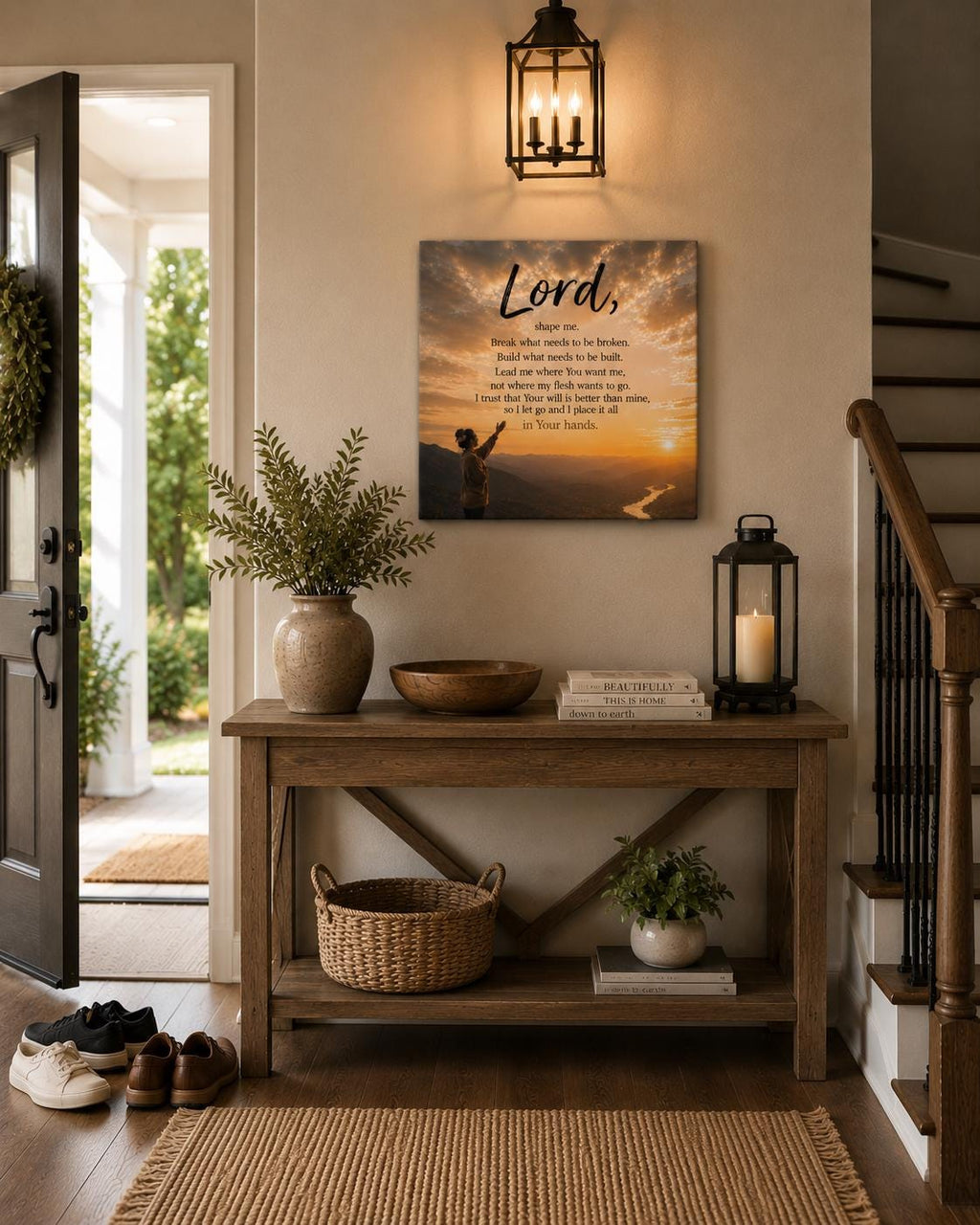 Lord Shape Me Prayer Canvas — Matte Stretched Wall Art